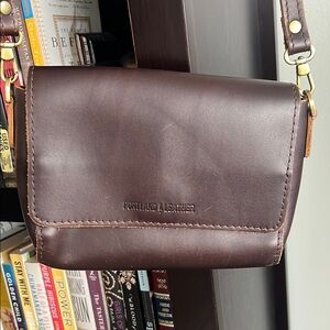 Portland Leather Mini Metro Grizzly Crossbody Bag